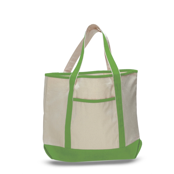Large Custom Canvas Tote Bags w/ Interior Pocket 12 oz Bag - Image 8