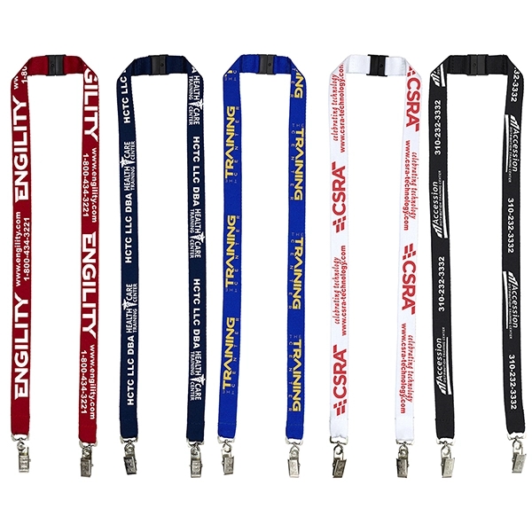 3/4" Dual Attachment Lanyard with Breakaway Safety Release - Image 1