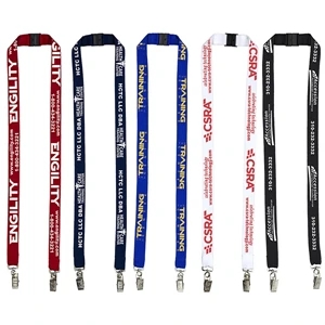 3/4" Dual Attachment Lanyard with Breakaway Safety Release