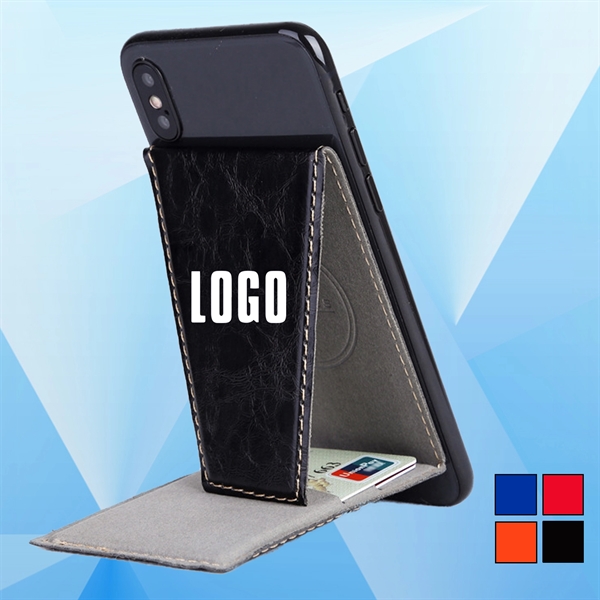 Folding Phone Holder/Stand w/ Card Holder - Image 1