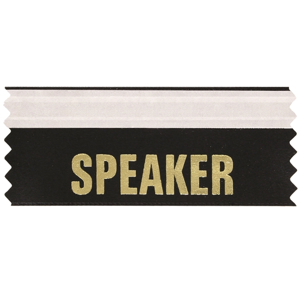 Speaker Ribbon 4"L x 1.625"W Badge Ribbons - Image 2