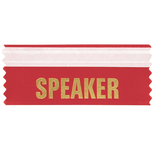 Speaker Ribbon 4"L x 1.625"W Badge Ribbons - Image 3