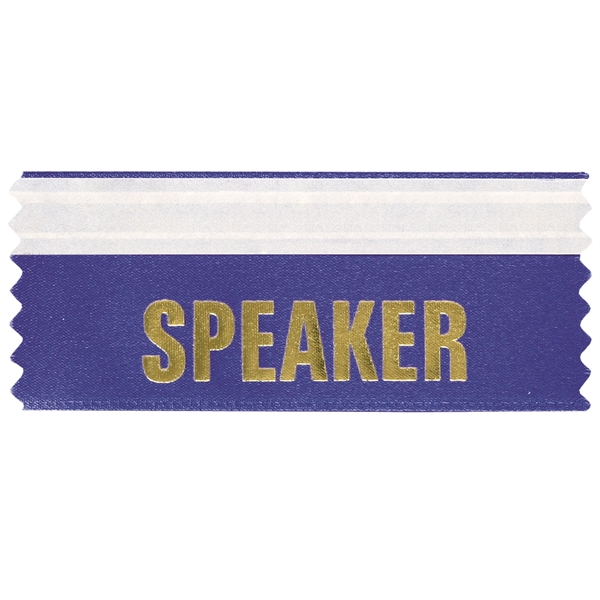 Speaker Ribbon 4"L x 1.625"W Badge Ribbons - Image 4