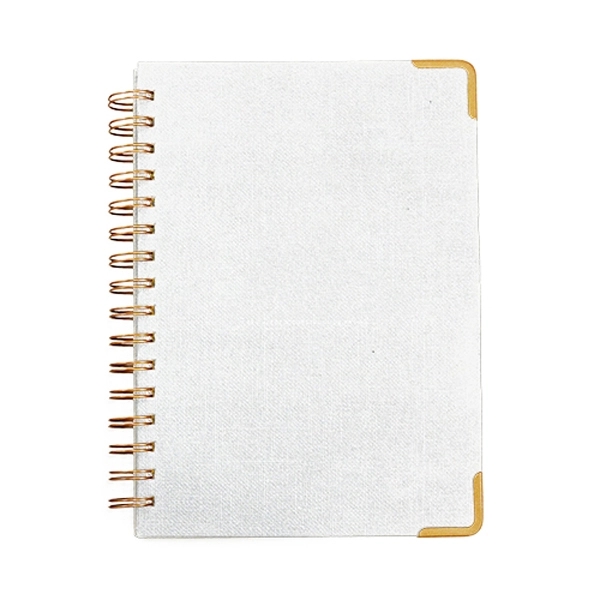 Woven Paper Hardback With Metal Accents Notebook - Image 4
