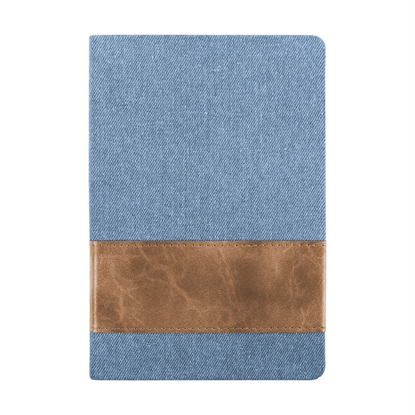 Denim With Leatherette Band Journal - Image 3