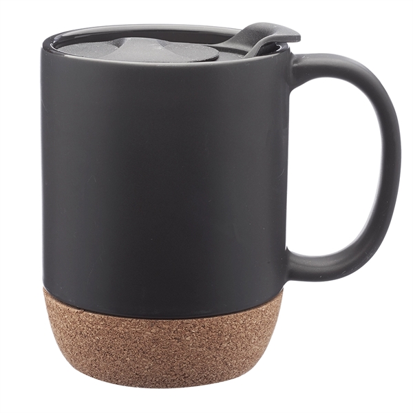 13 oz. Barista Ceramic Mug with Cork Bottom - Image 4