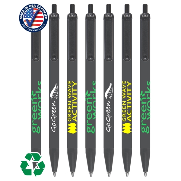 Certified USA Made - Recycled Plastic Clicker Pen