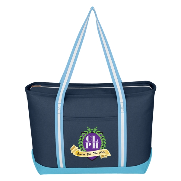 Large Cotton Canvas Admiral Tote Bag - Image 5