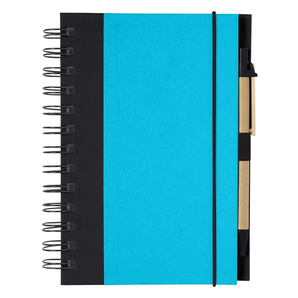 Eco-Inspired 5" x 7" Spiral Notebook & Pen - Image 5