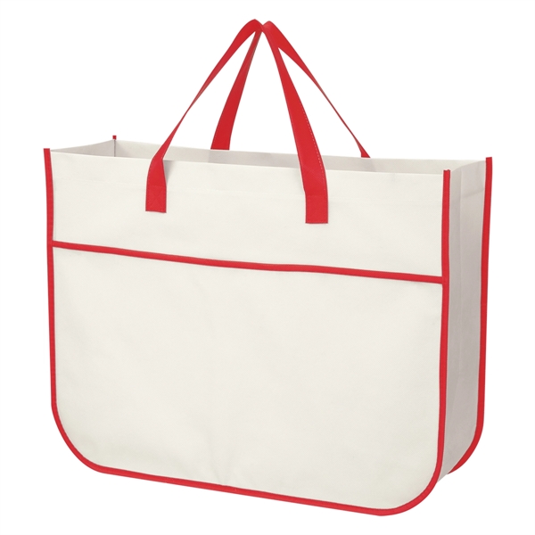 Non-Woven Galleria Shopper Tote Bag - Image 6