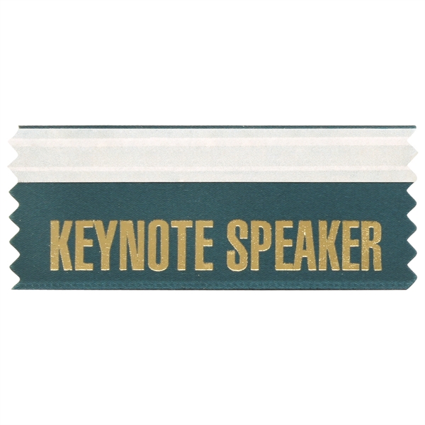 Keynote Speaker Ribbons 4"L x 1.625"W Badge Ribbon - Image 3