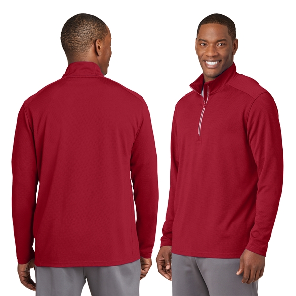 Sport-Tek® Sport-Wick® Textured 1/4-Zip Pullover - Image 2