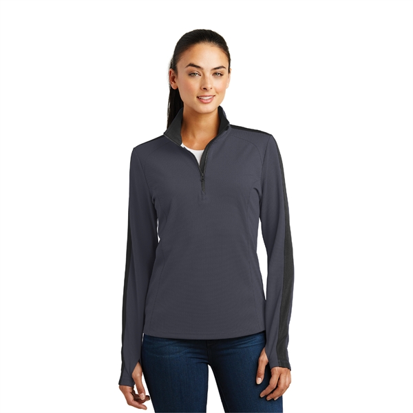 Sport-Tek® Ladies Sport-Wick® 1/4-Zip Pullover - Image 4