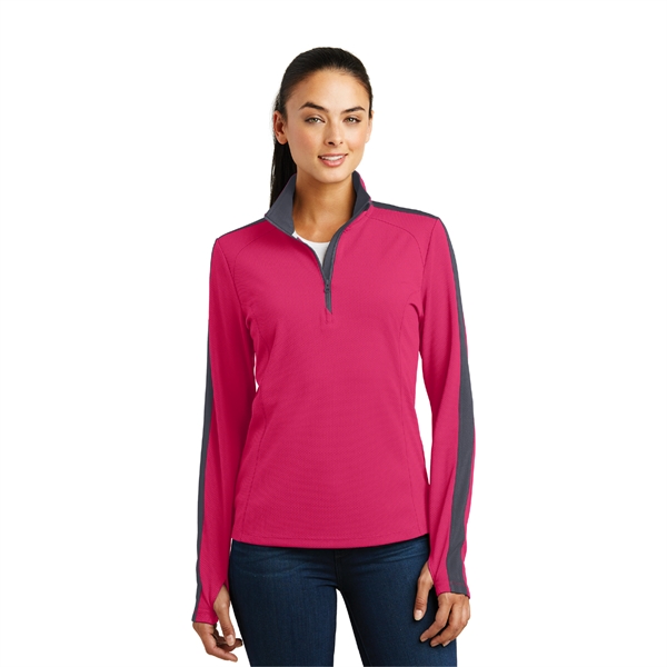 Sport-Tek® Ladies Sport-Wick® 1/4-Zip Pullover - Image 6