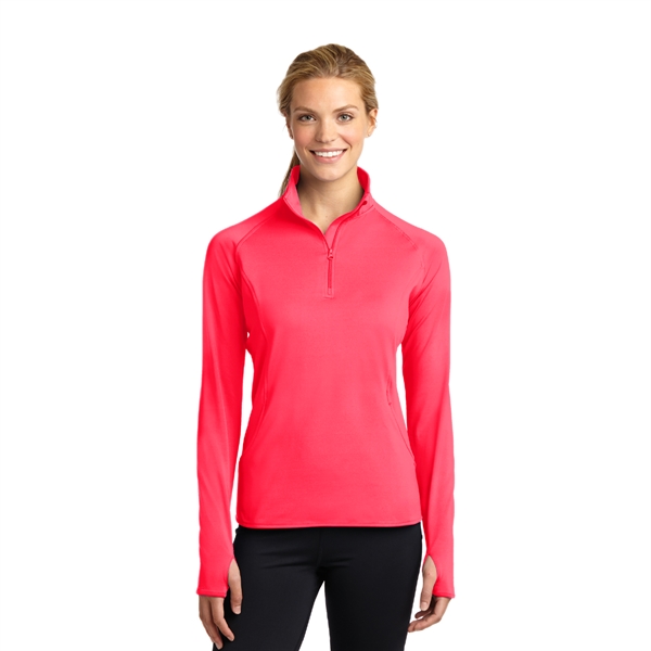 Sport-Tek® Ladies Sport-Wick® Stretch 1/2-Zip Pullover - Image 14