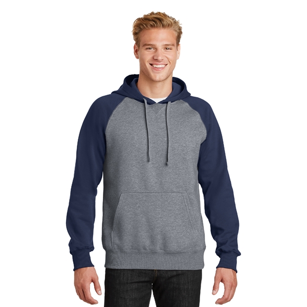 Sport-Tek® Raglan Colorblock Pullover Hooded Sweatshirt - Image 3