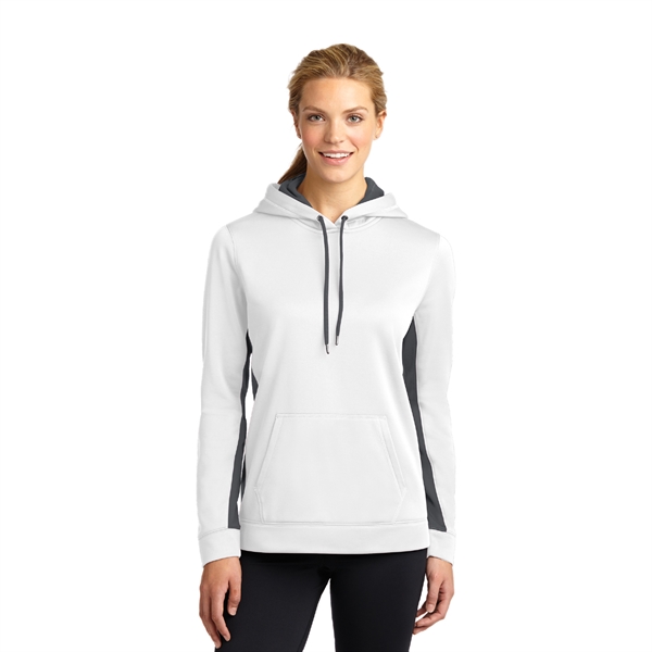 Sport-Tek® Ladies Sport-Wick® Fleece Hooded Pullover - Image 6