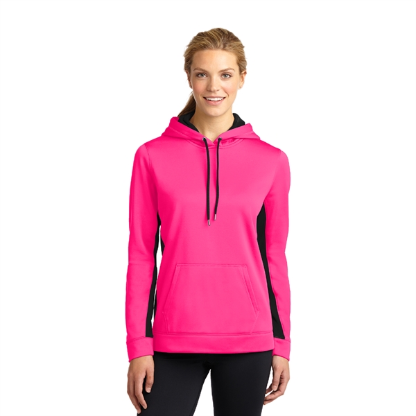 Sport-Tek® Ladies Sport-Wick® Fleece Hooded Pullover - Image 8