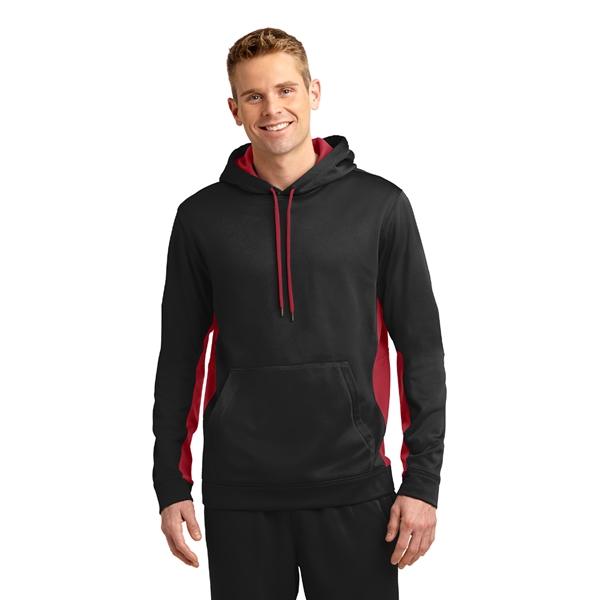 Sport-Tek® Sport-Wick® Fleece Colorblock Hooded Pullover - Image 7