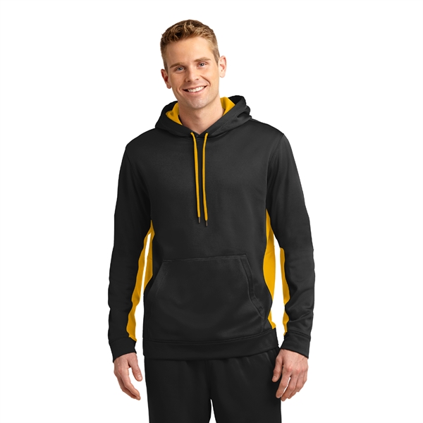 Sport-Tek® Sport-Wick® Fleece Colorblock Hooded Pullover - Image 9