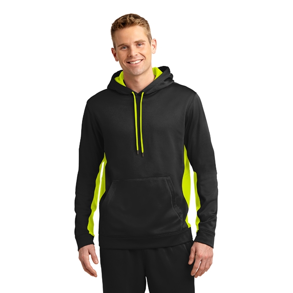 Sport-Tek® Sport-Wick® Fleece Colorblock Hooded Pullover - Image 10