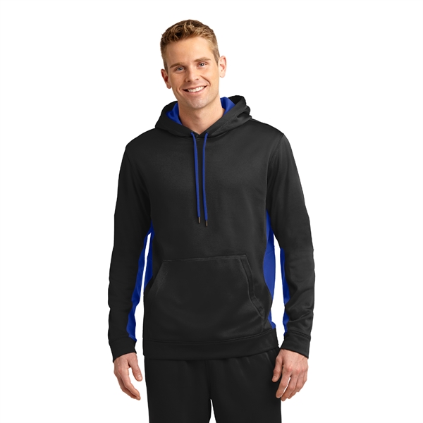 Sport-Tek® Sport-Wick® Fleece Colorblock Hooded Pullover - Image 11