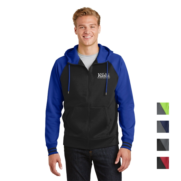 Sport-Tek® Sport-Wick® Varsity Fleece Full-Zip Hooded Jacket - Image 1