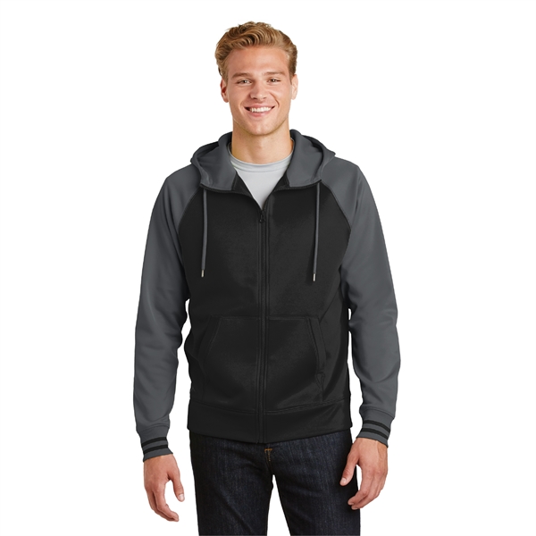 Sport-Tek® Sport-Wick® Varsity Fleece Full-Zip Hooded Jacket - Image 3