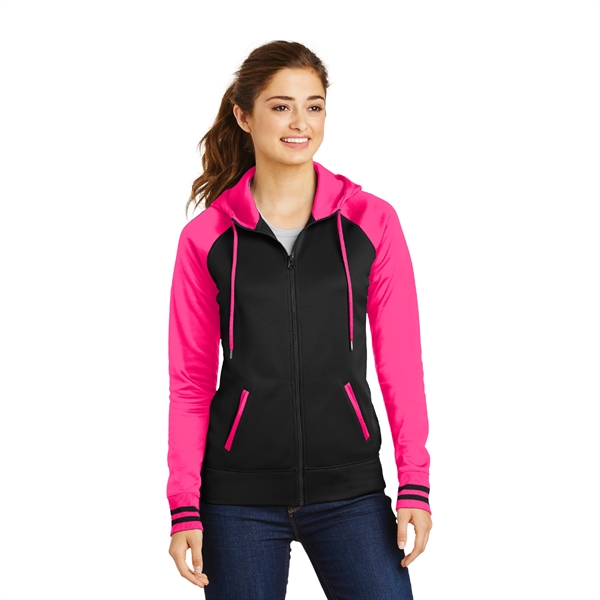 Sport-Tek® Sport-Wick® Varsity Fleece Full-Zip Hooded Jacket - Image 2