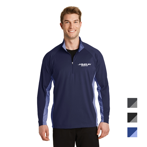 Sport-Tek® Sport-Wick® Stretch Contrast 1/2-Zip Pullover - Image 1