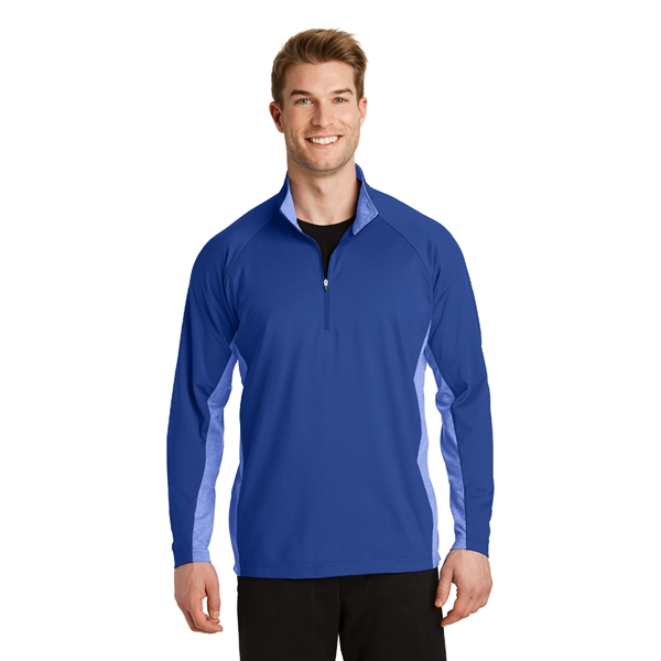 Sport-Tek® Sport-Wick® Stretch Contrast 1/2-Zip Pullover - Image 3