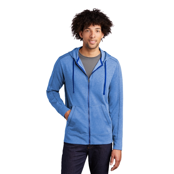 Sport-Tek ® Tri-Blend Wicking Fleece Hooded Jacket - Image 4
