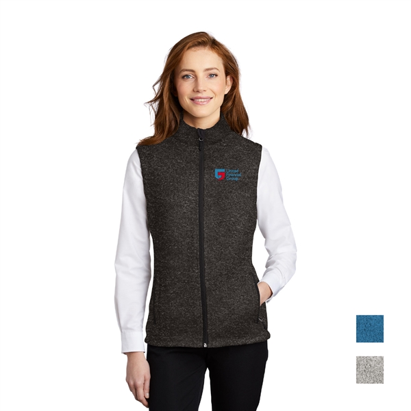 Port Authority ® Ladies Sweater Fleece Vest - Image 1