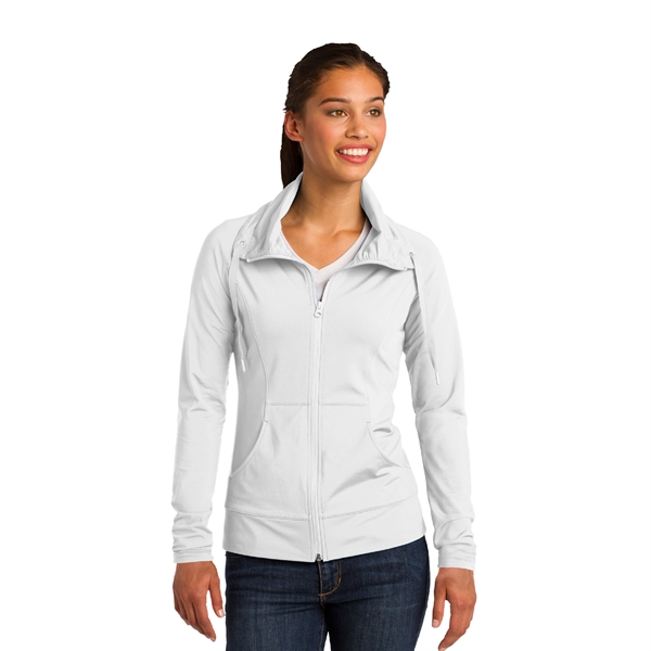 Sport-Tek® Ladies Sport-Wick® Stretch Full-Zip Jacket - Image 3