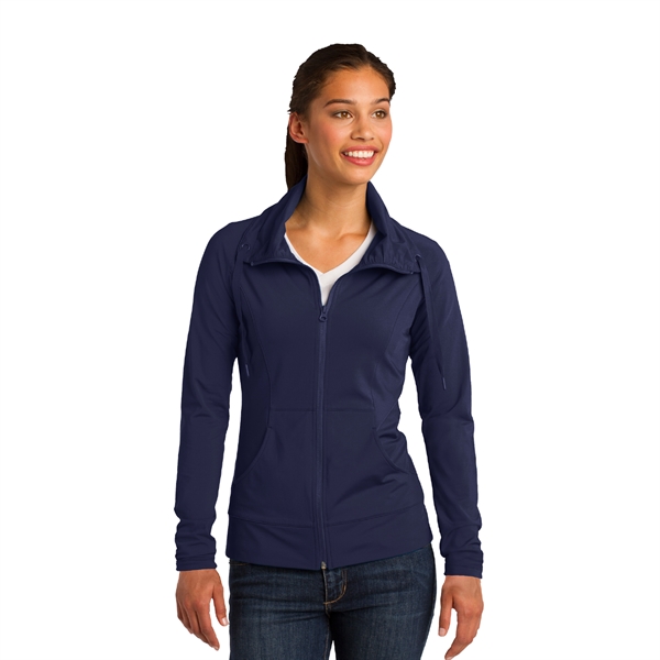 Sport-Tek® Ladies Sport-Wick® Stretch Full-Zip Jacket - Image 4