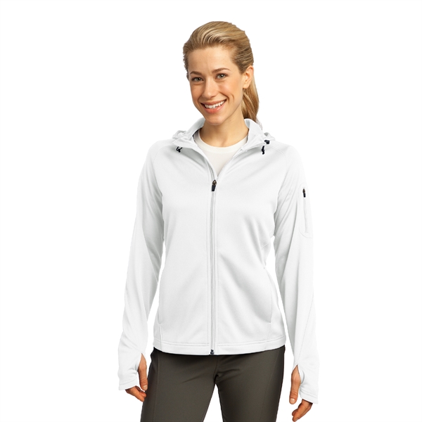 Sport-Tek® Ladies Tech Fleece Full-Zip Hooded Jacket - Image 4