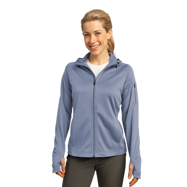 Sport-Tek® Ladies Tech Fleece Full-Zip Hooded Jacket - Image 6