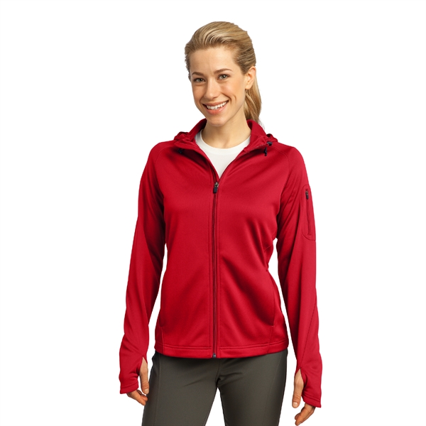Sport-Tek® Ladies Tech Fleece Full-Zip Hooded Jacket - Image 7