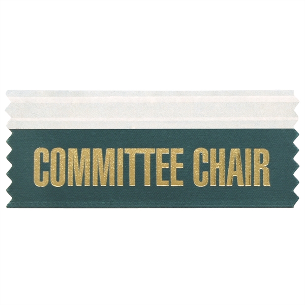 Committee Chair Ribbons 4"L x 1.625"W Badge Ribbon - Image 2
