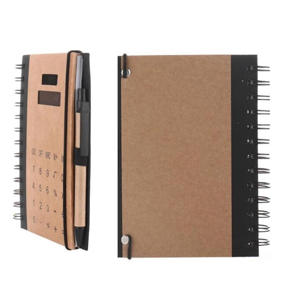 Notebook with Calculator and Pen - Image 2