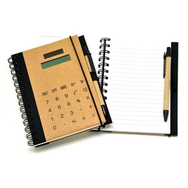 Notebook with Calculator and Pen - Image 4