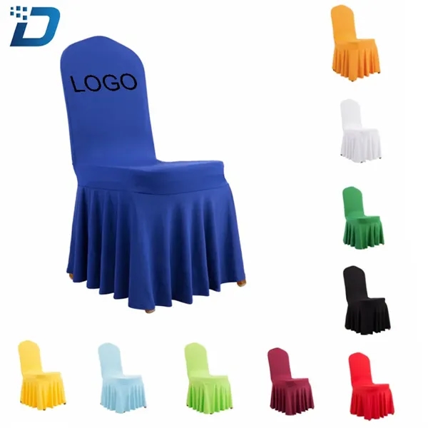 Polyester Party Wedding Chair Back Cover - Image 1