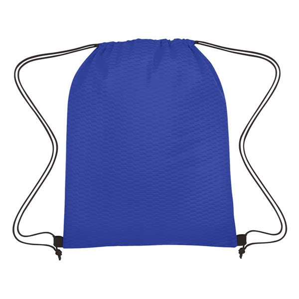 Non-Woven Wave Design Drawstring Bag - Image 4