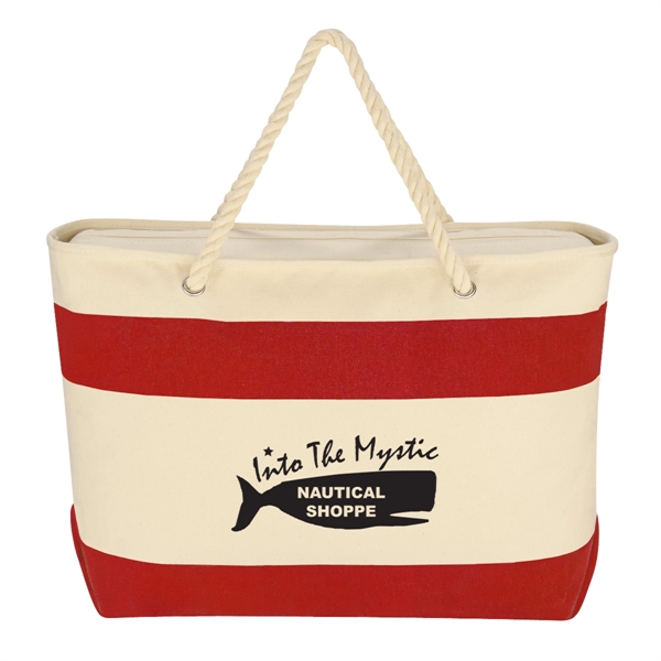 Large Cruising Tote Bag With Rope Handles - Image 4