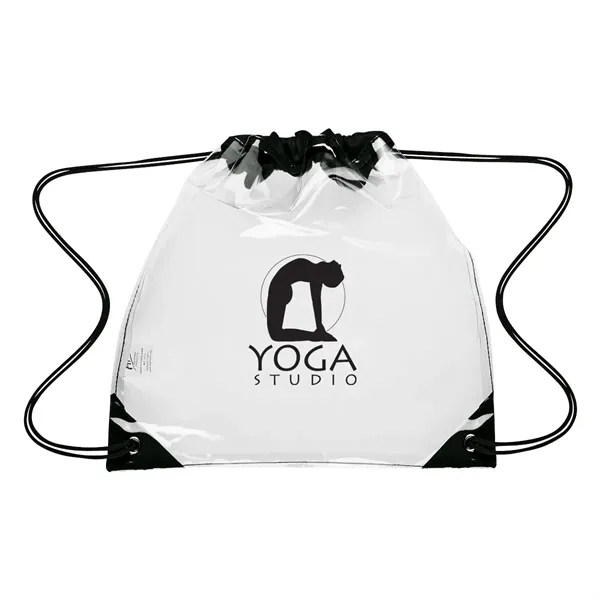 Touchdown Clear Drawstring Backpack - Image 7