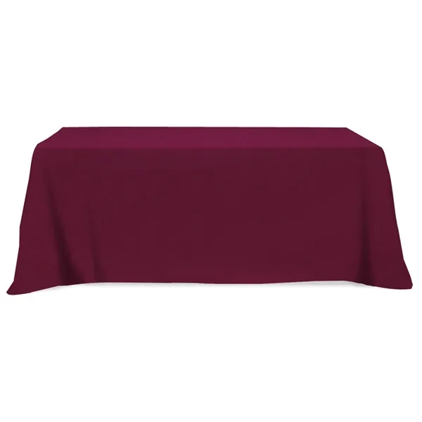 Flat Poly/Cotton 4-sided Table Cover - fits 8' table - Image 3