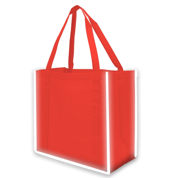 Reflective Large Grocery Tote Bag - Image 3