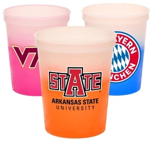16 oz. Two-Tone Color Changing Stadium Cups BPA Free Cup
