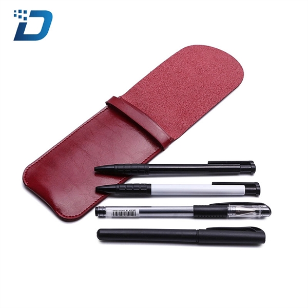 Leather Pencil Case With Logo - Image 3