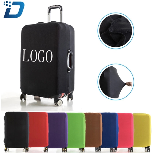 Solid Color Luggage Case Cover With Logo - Image 1
